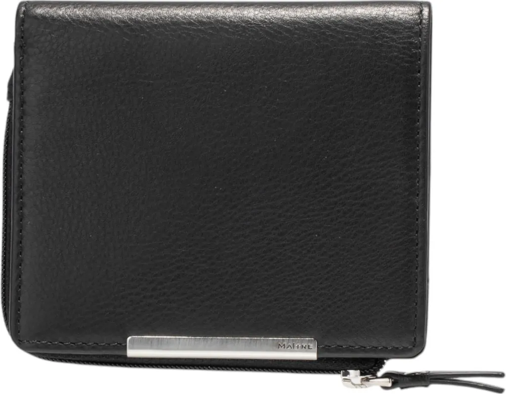 Maître Alberta Purse Black - Portafoglio Donna Elegante in Pelle Nera