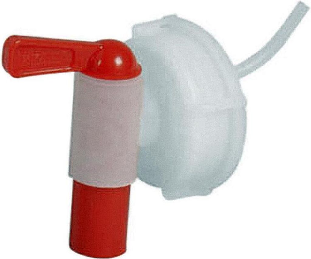 Dosen-Zentrale Züchner 36021 Zapfhahn für Kanister 5+10 Liter 51 mm, rot/transparent