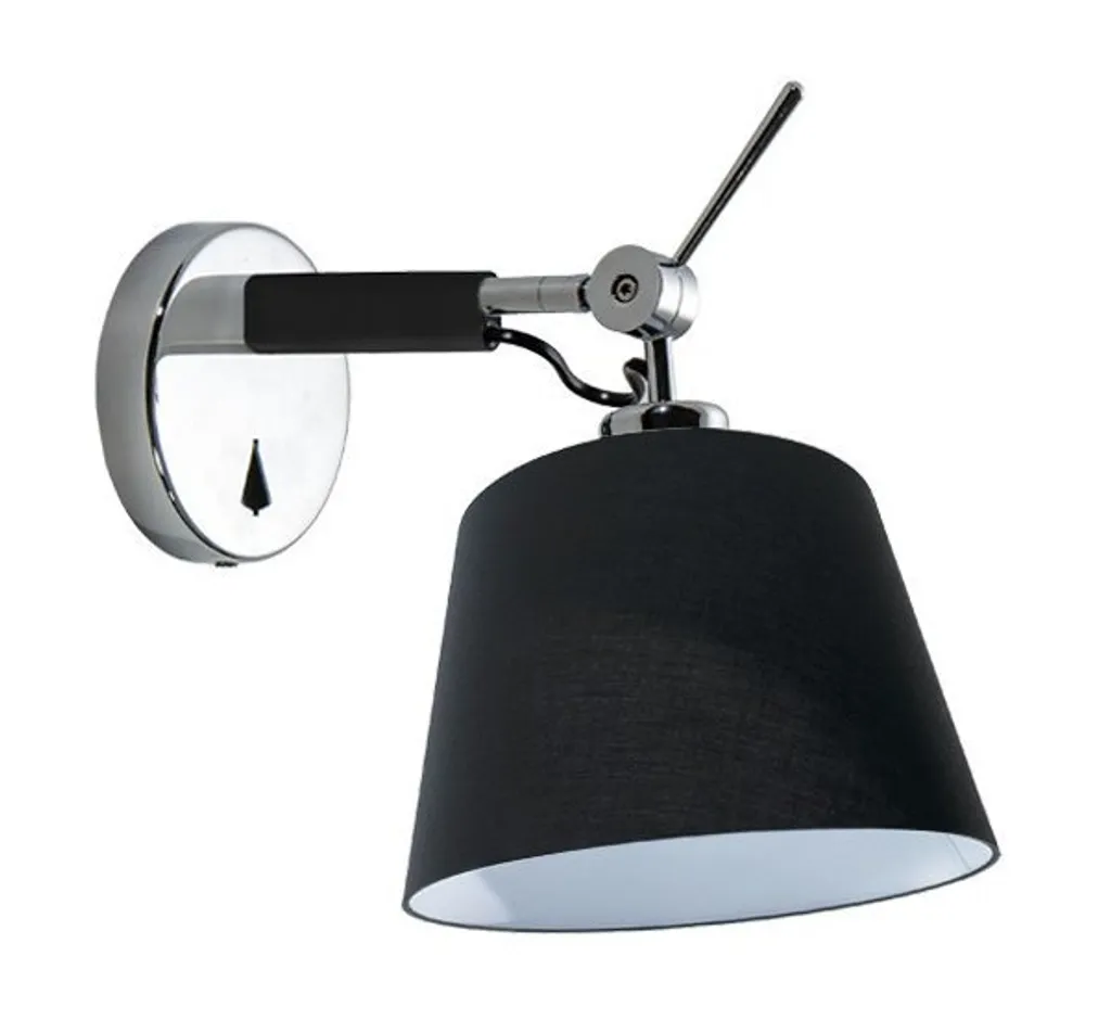 Lampada Zyta Wall XS Azzardo - Applique Nera per Camera e Studio