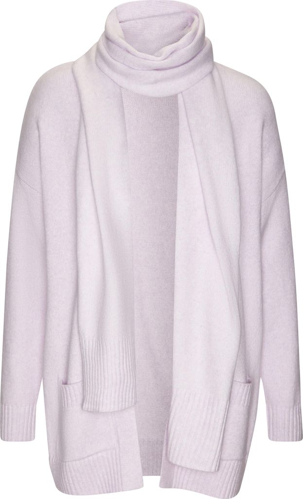 VIVANCE Strickjacke flieder meliert Größe 32/34