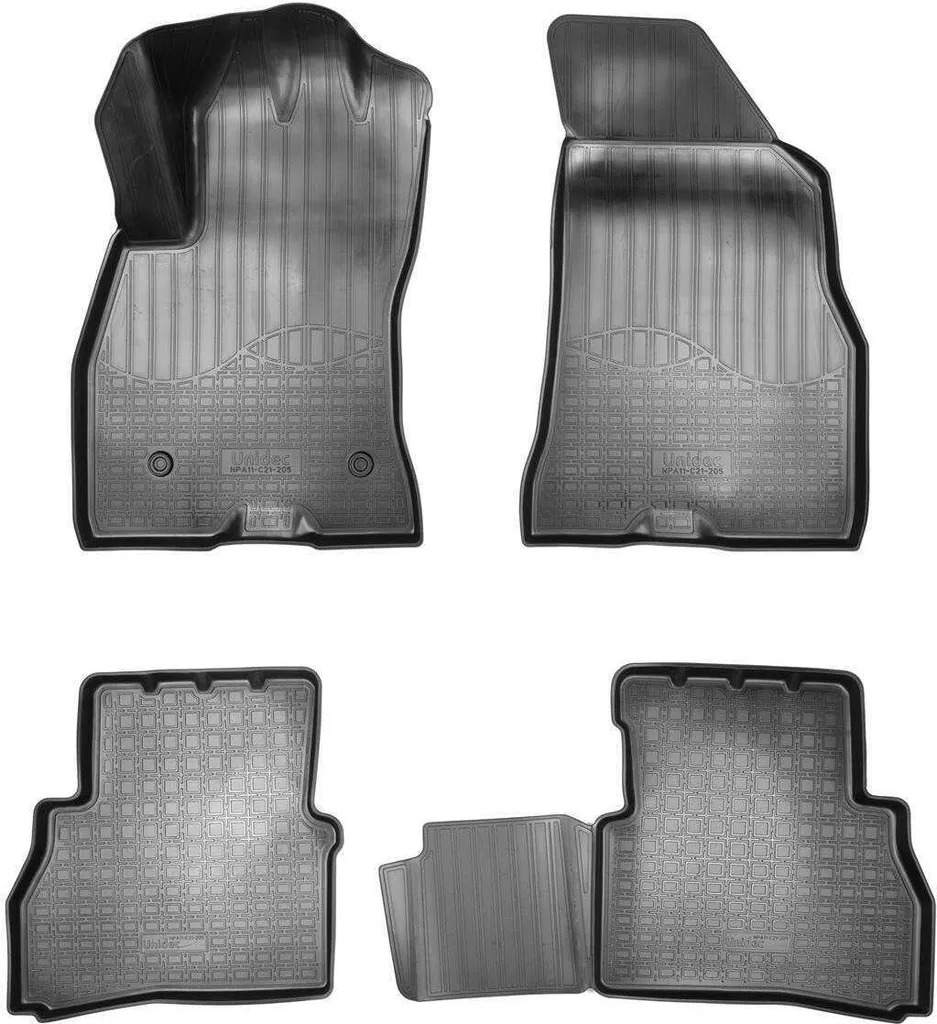 Tappetini Posteriori Gomma 3D Fiat Doblo II 2010+ | Protezione Totale