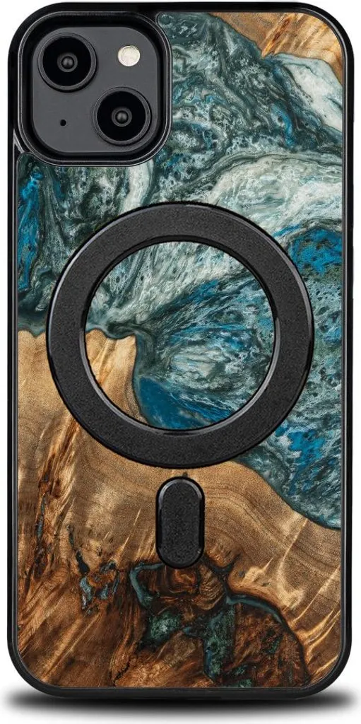 Cover Ecosostenibile iPhone 14 Plus Bewood Unique Earth Legno MagSafe