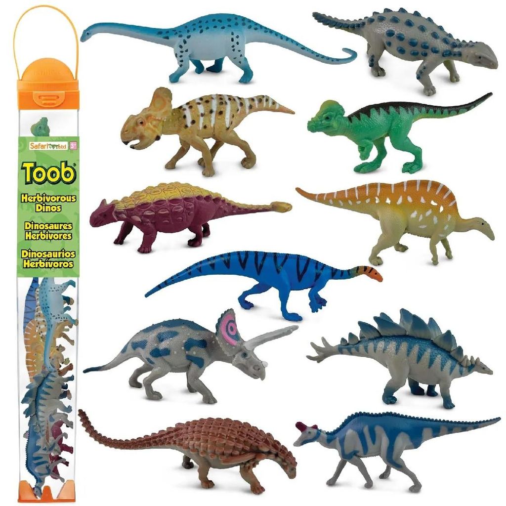 Safari Ltd 110486 Pflanzenfressende Dinos (11 Minifiguren) Themengebiet