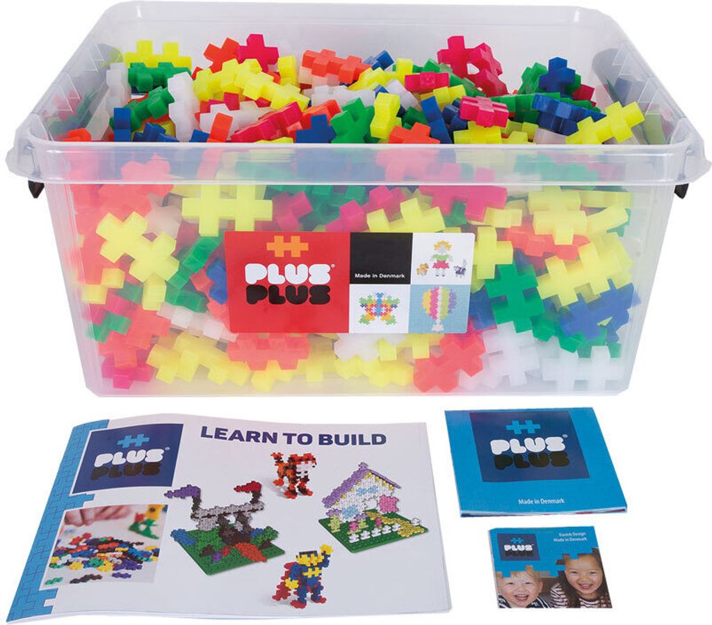 Plus Plus BIG 600er Neonfarben Konstruktionsmaterial Bausteine