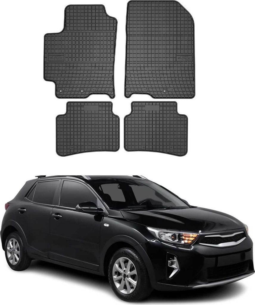 2017-2025 Kia Stonic Fußmatten TPE Schwarz 4 tlg Produktbild 