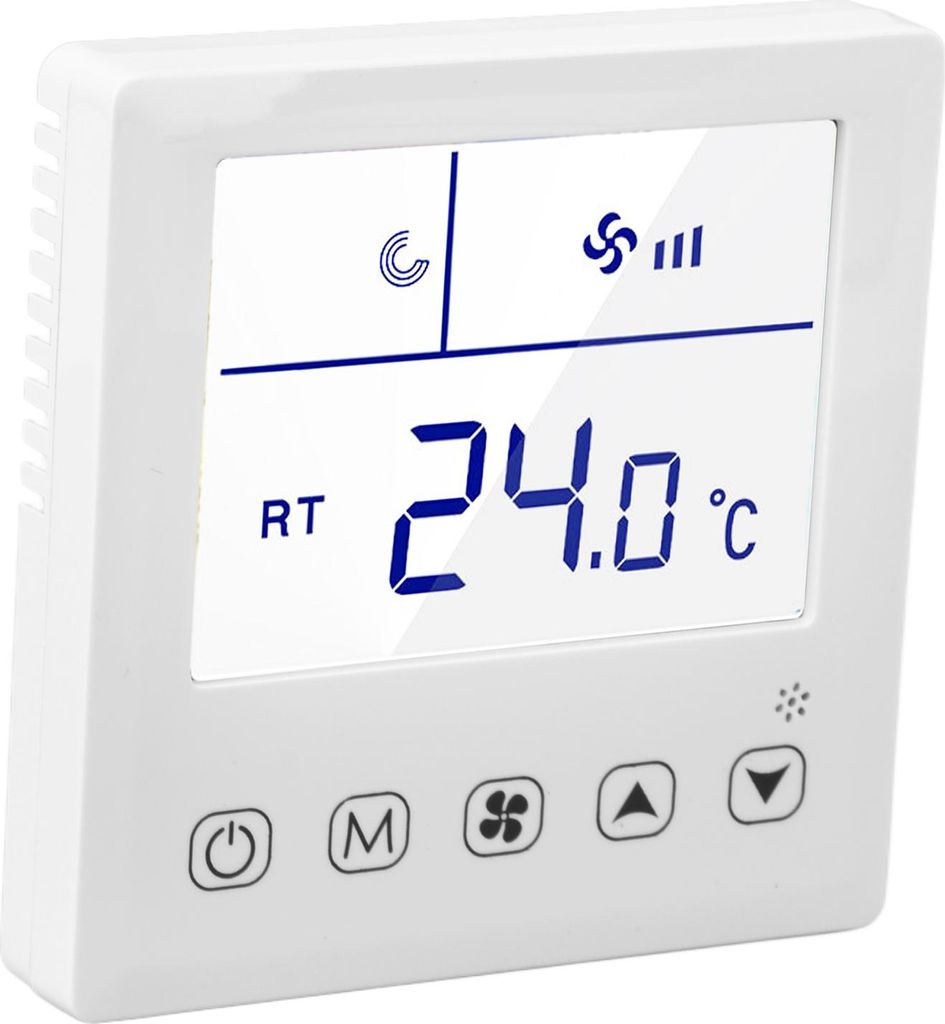 Digitaler Thermostat Lüftungsfunktion Genaue LCD-Anzeige Klimaanlagen-Temperaturregler für Haus Hotel AC220V
