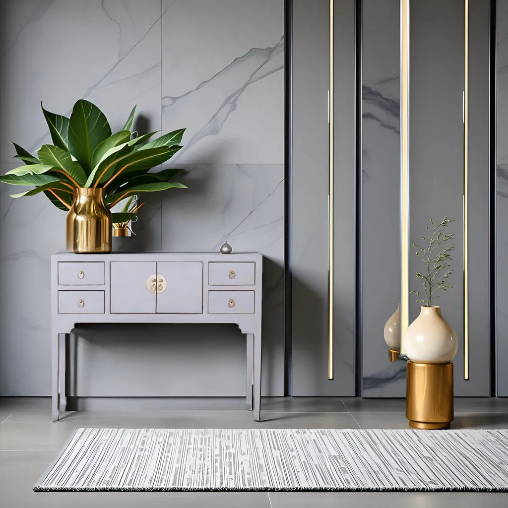 Petite Table Basse d'Appoint Orientale - Console Entrée et Table Murale - 3