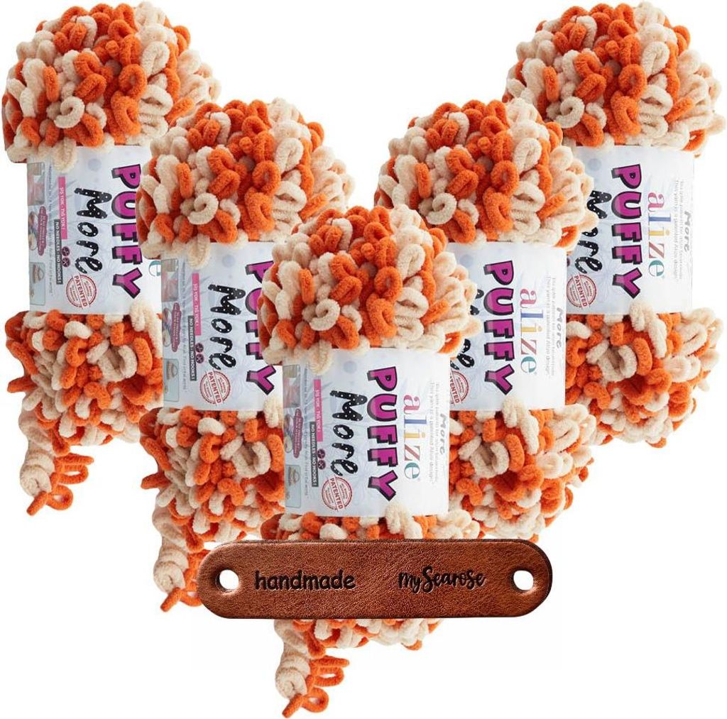 5 x ALIZE Puffy More 6506 mit Label