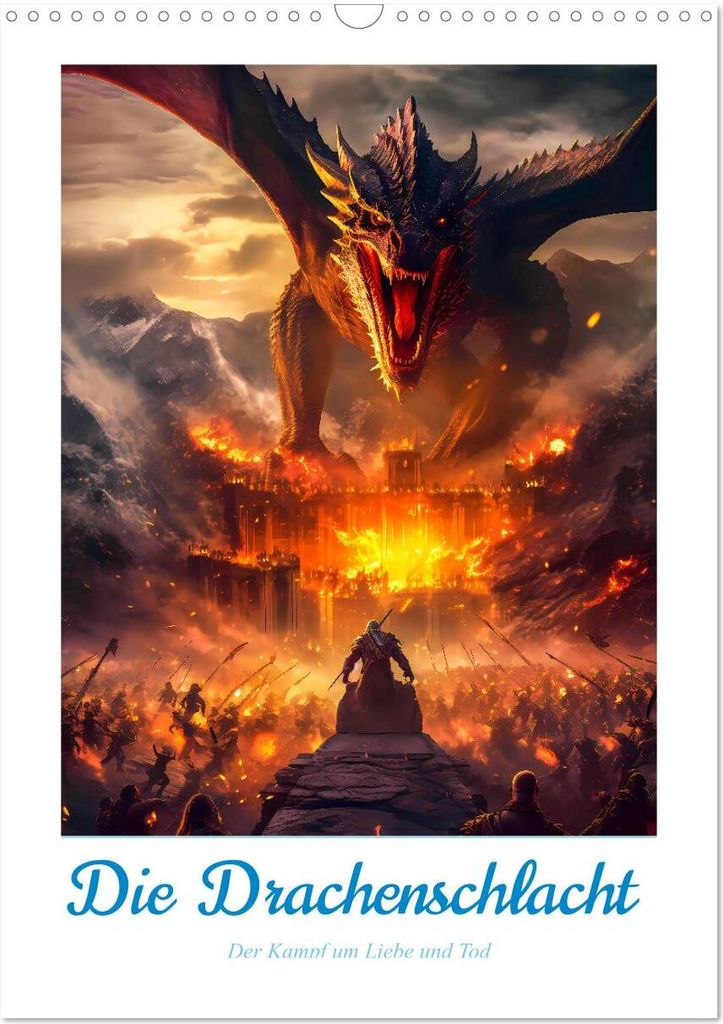 Die Drachenschlacht (Wandkalender 2026 DIN A3 hoch), CALVENDO Monatskalender