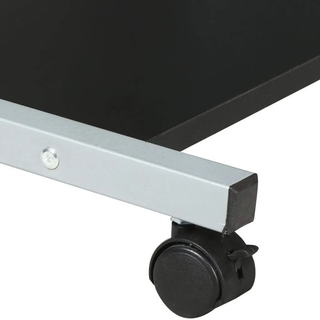 Yaheetech Bureau d'Ordinateur Compact 80cm en Bois et Métal Noir - 7