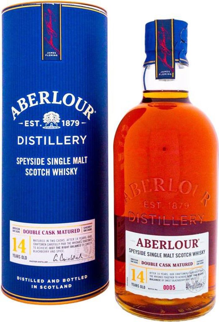 Aberlour 14 Years Double Cask Matured + Box 1000ml 40% Vol.