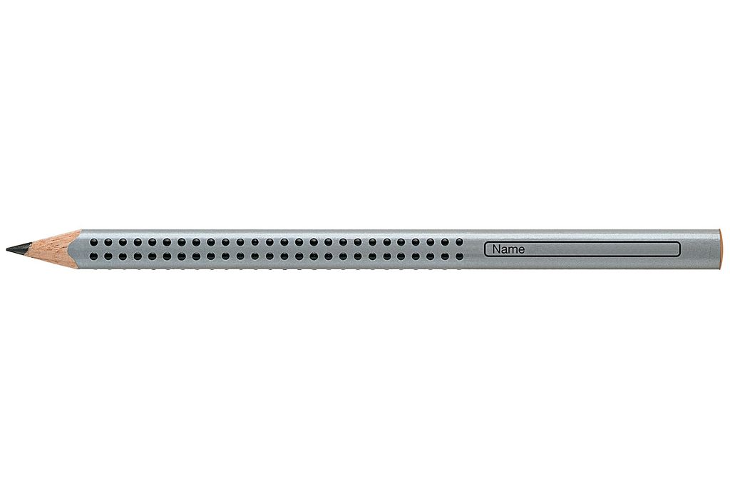 A single pencil is shown horizontally against a white background.