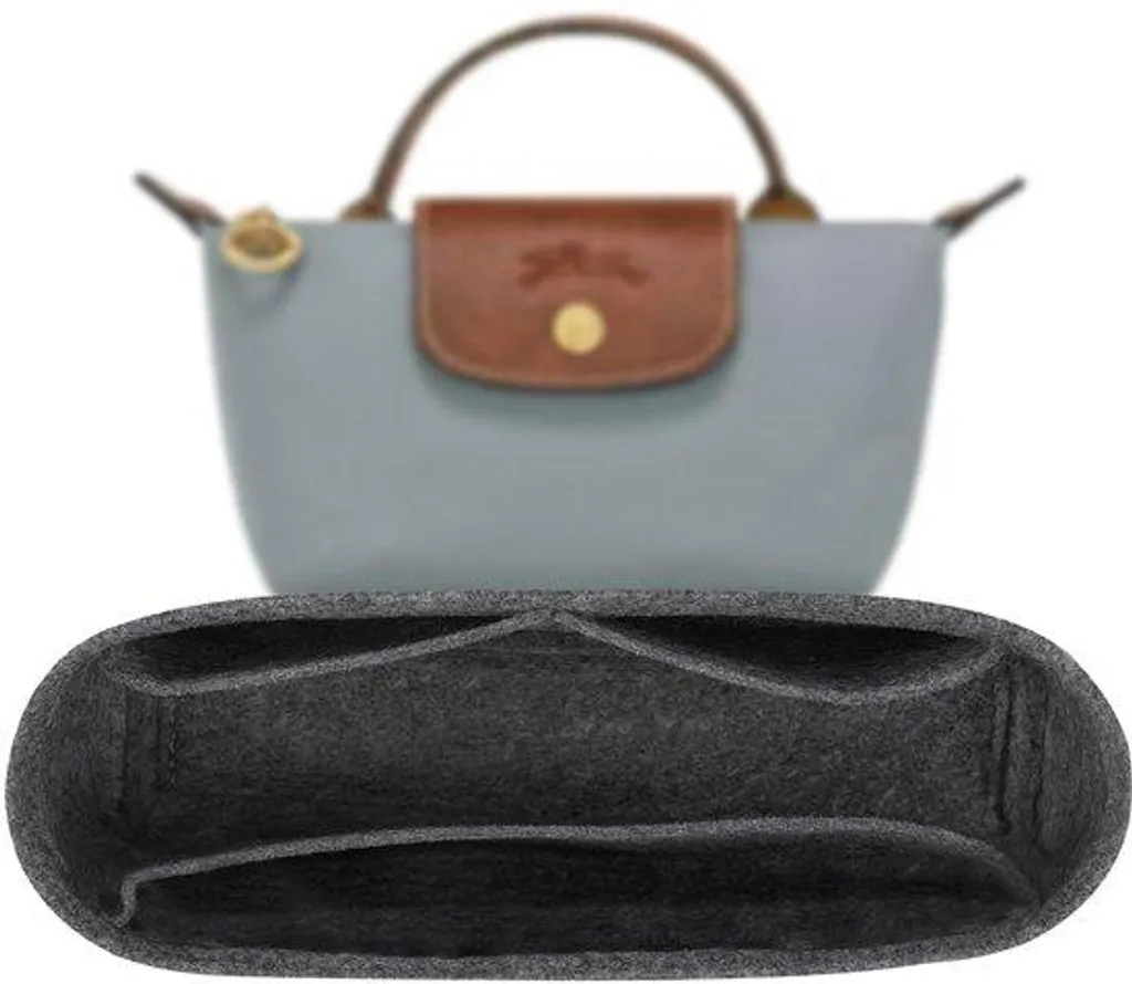 Mini organiseur de sac Longchamp en feutre pour sac à main taille S