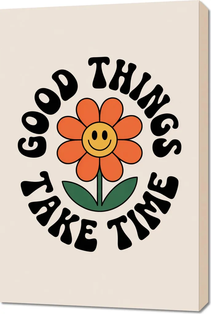 Wall Art Motivazionale 60x90 Vintage Retro - Poster Good Things Salotto