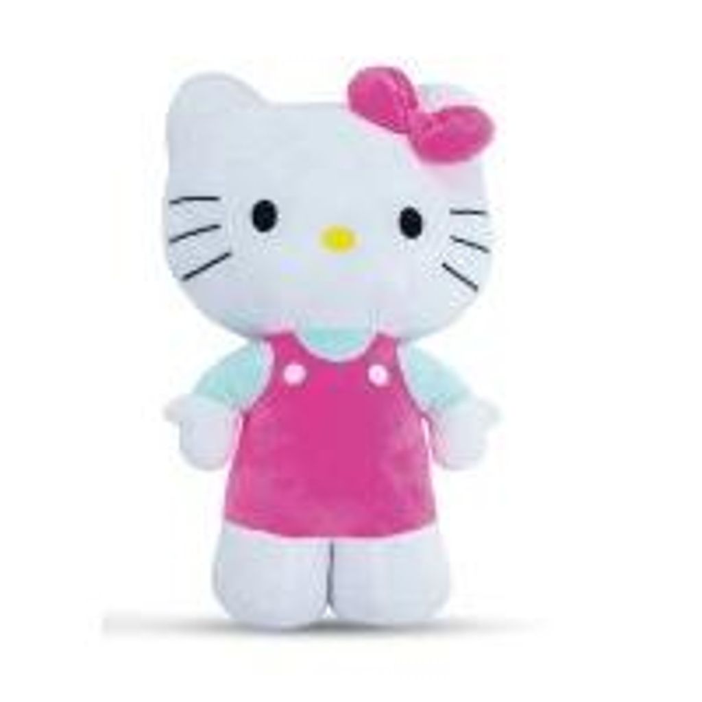 Kuscheltier Hello Kitty 25 cm stehend weiß/pink Stoffkatze Produktbild 