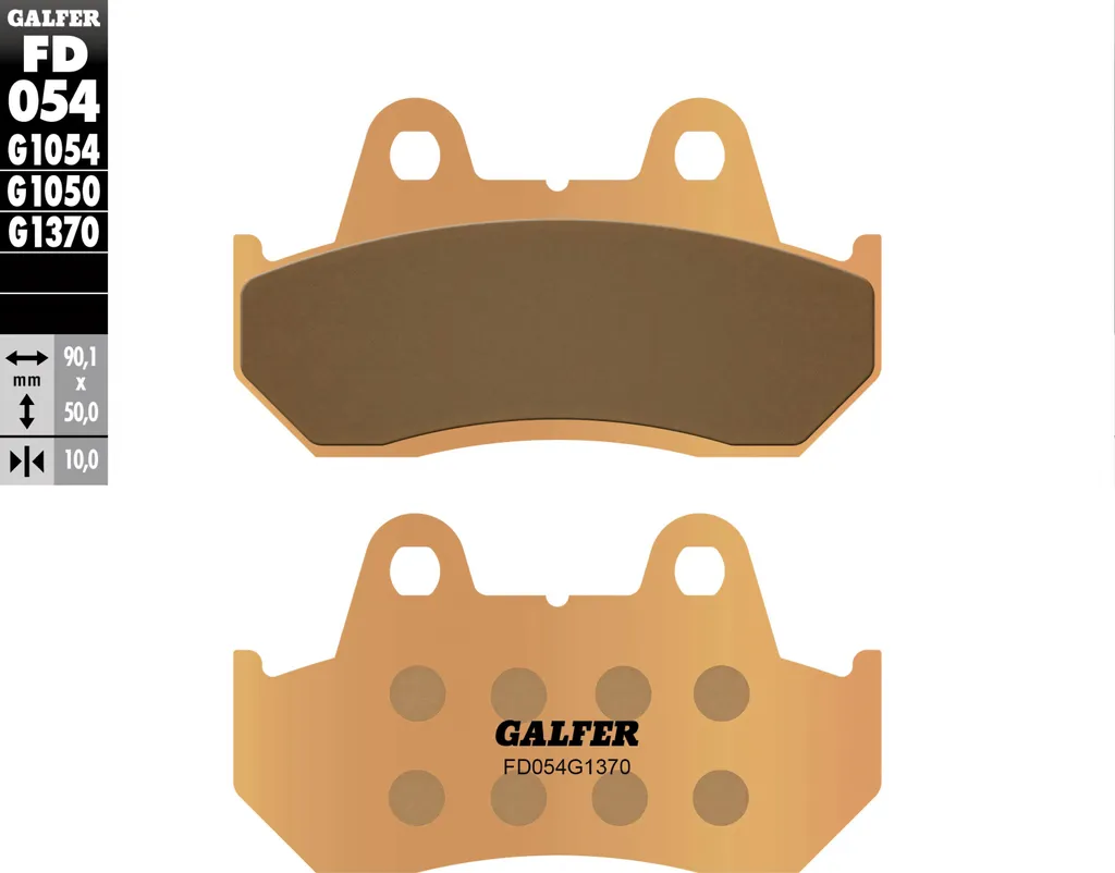 Plaquettes de frein Galfer FD054G1370 Street pour Honda VFR 400 à 1500