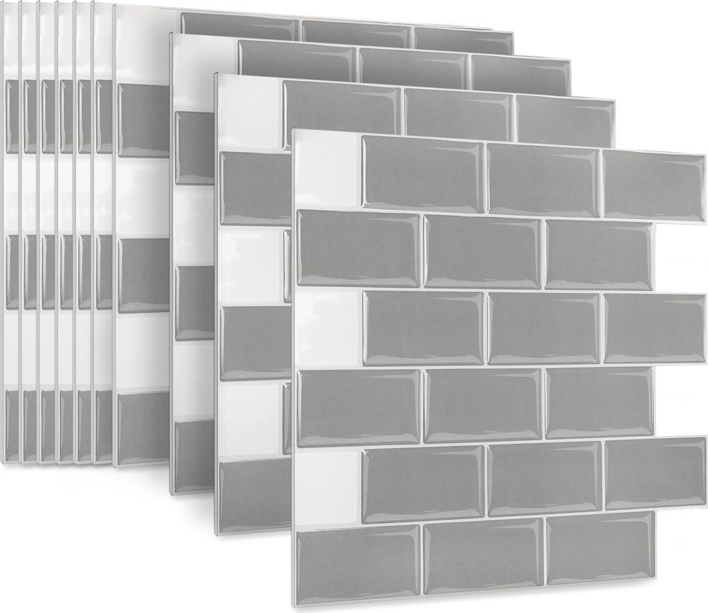 LARS360 10 stickers muraux mosaïque cuisine film carrelage Image du produit 