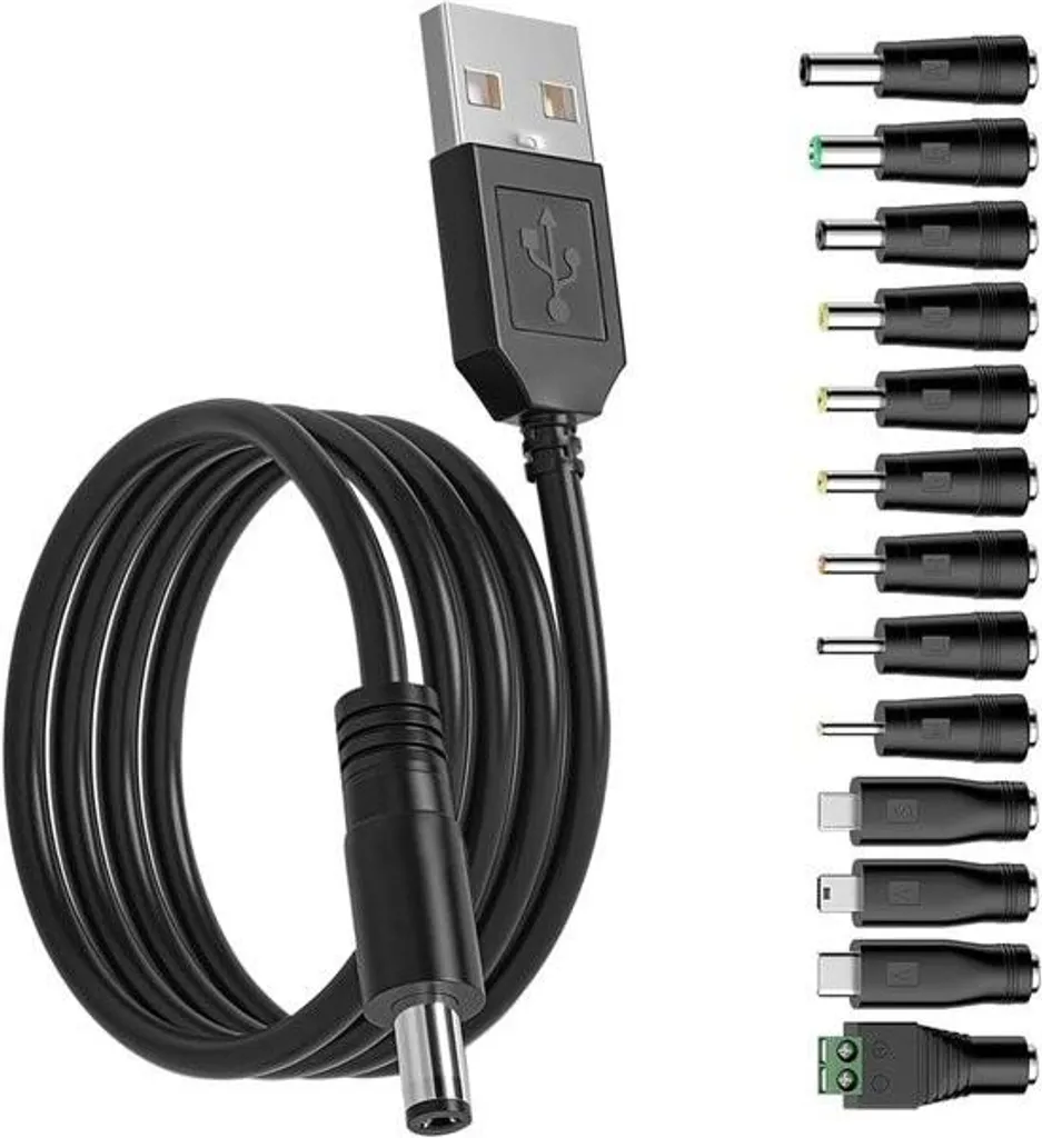 Câble d'alimentation USB pour caméras et routeurs - Pack 13 fiches 15m