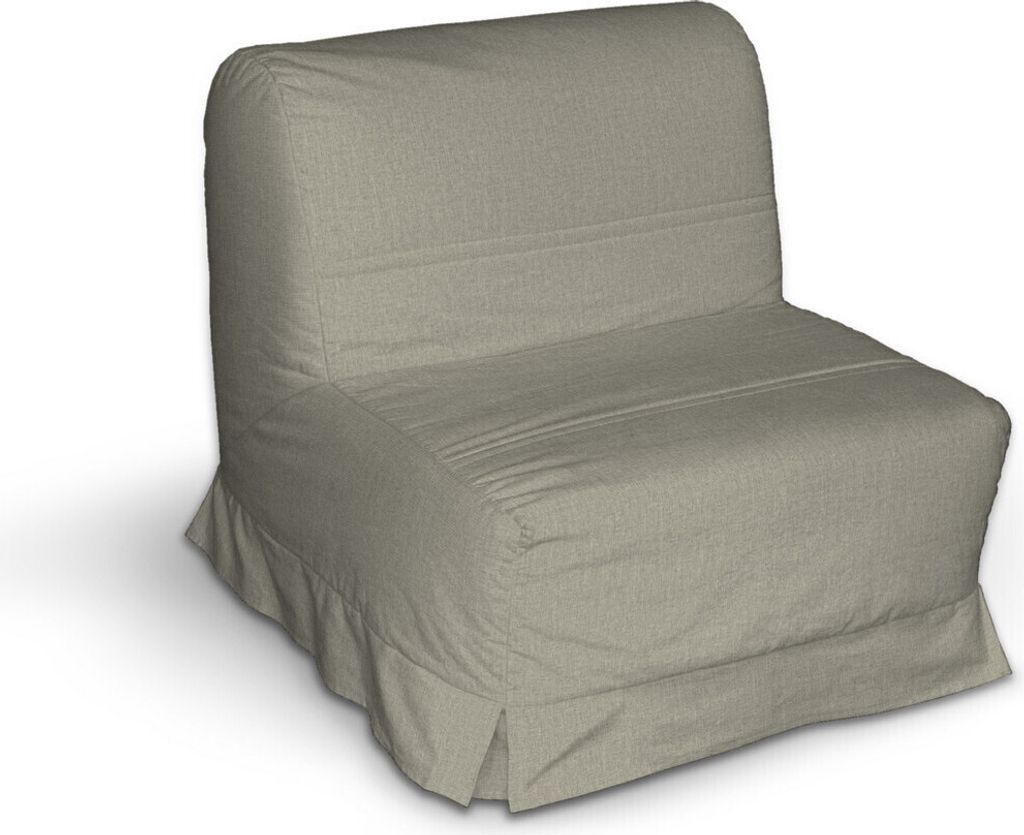 Dekoria Bezug für Lycksele Sessel mit Kellerfalten, beige- grau, Bezug für Lycksele Sessel
