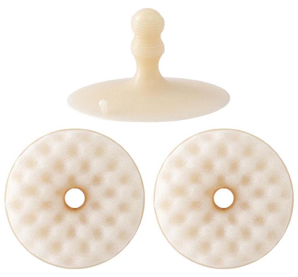 1 Set Küchenreinigungsschwamm, doppelseitiger Schwamm mit Saugnapfhalter, saugfähiger Scheuerschwamm für Küche, Geschirrspülen und Badreinigung