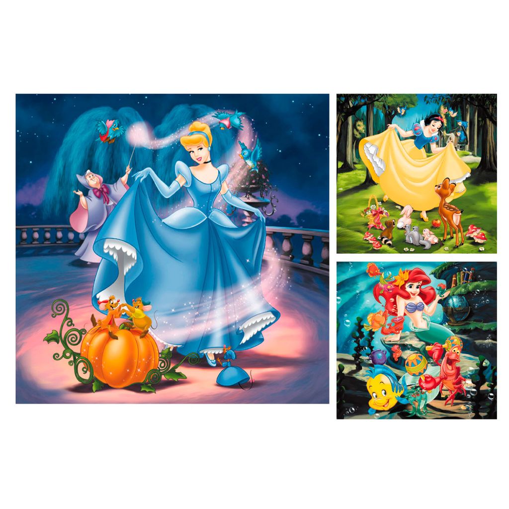 Blanche-Neige, Cendrillon, Arielle Ravensburger 09339 Image du produit 