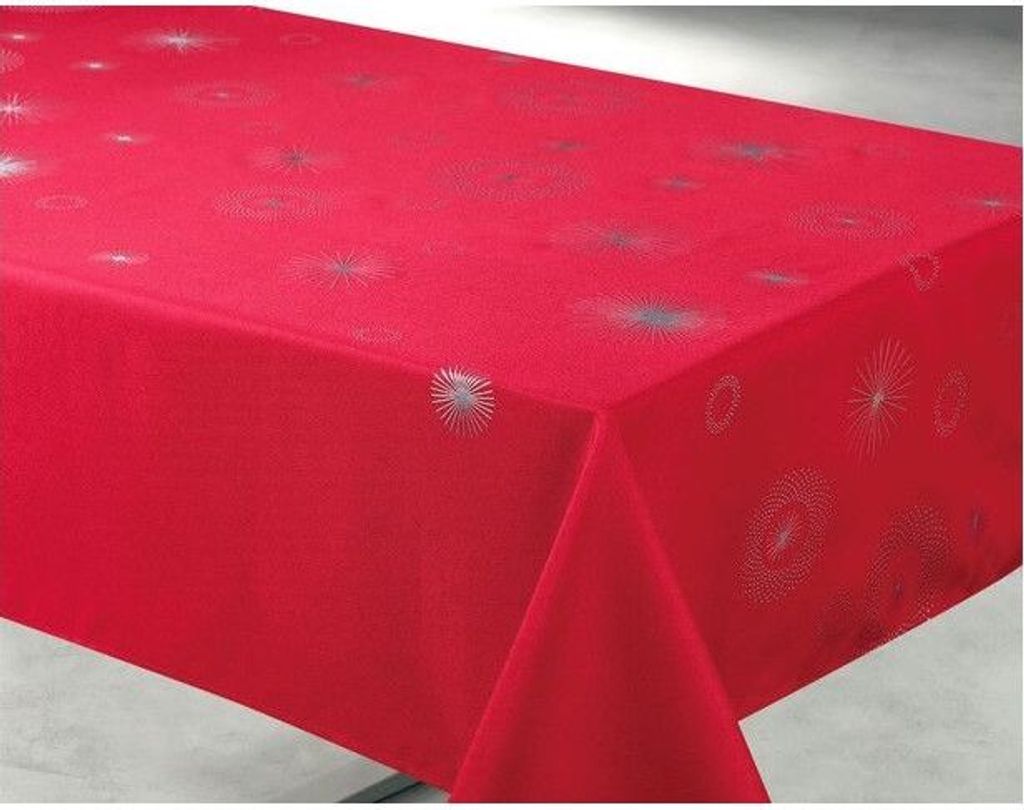 Roter Sternenhimmel Weihnachtstischdecke 150 x 300 cm