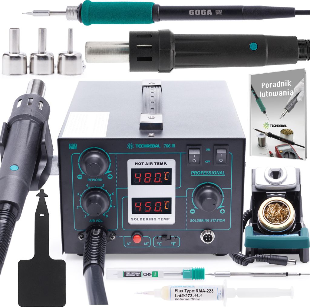 Techrebal 706 III 2-in-1 Lötstation – Set statt Solo