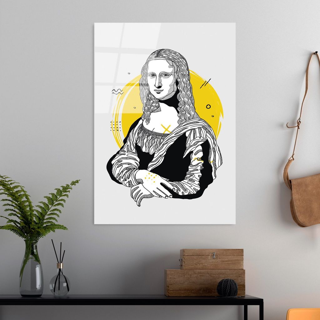 Wallity, UV-865 - 45 x 65, Dekorative Malerei aus gehärtetem Glas, Mehrfarbig, 100 % gehärtetes Glas, 45 x 65 cm