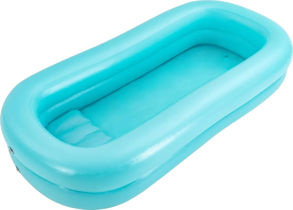 Vasca da bagno gonfiabile, gonfiaggio rapido, PVC di alta qualità, turchese
