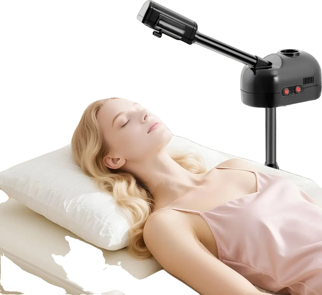 Sauna facial 800W à hauteur ajustable et grande autonomie de 50 minutes