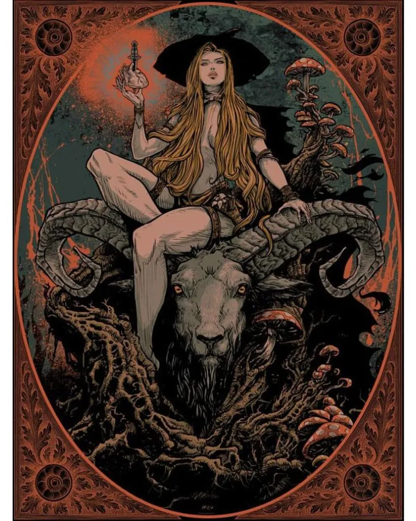 Art mural de qualité Sideshow La sorcière des bois pour salon 61x46