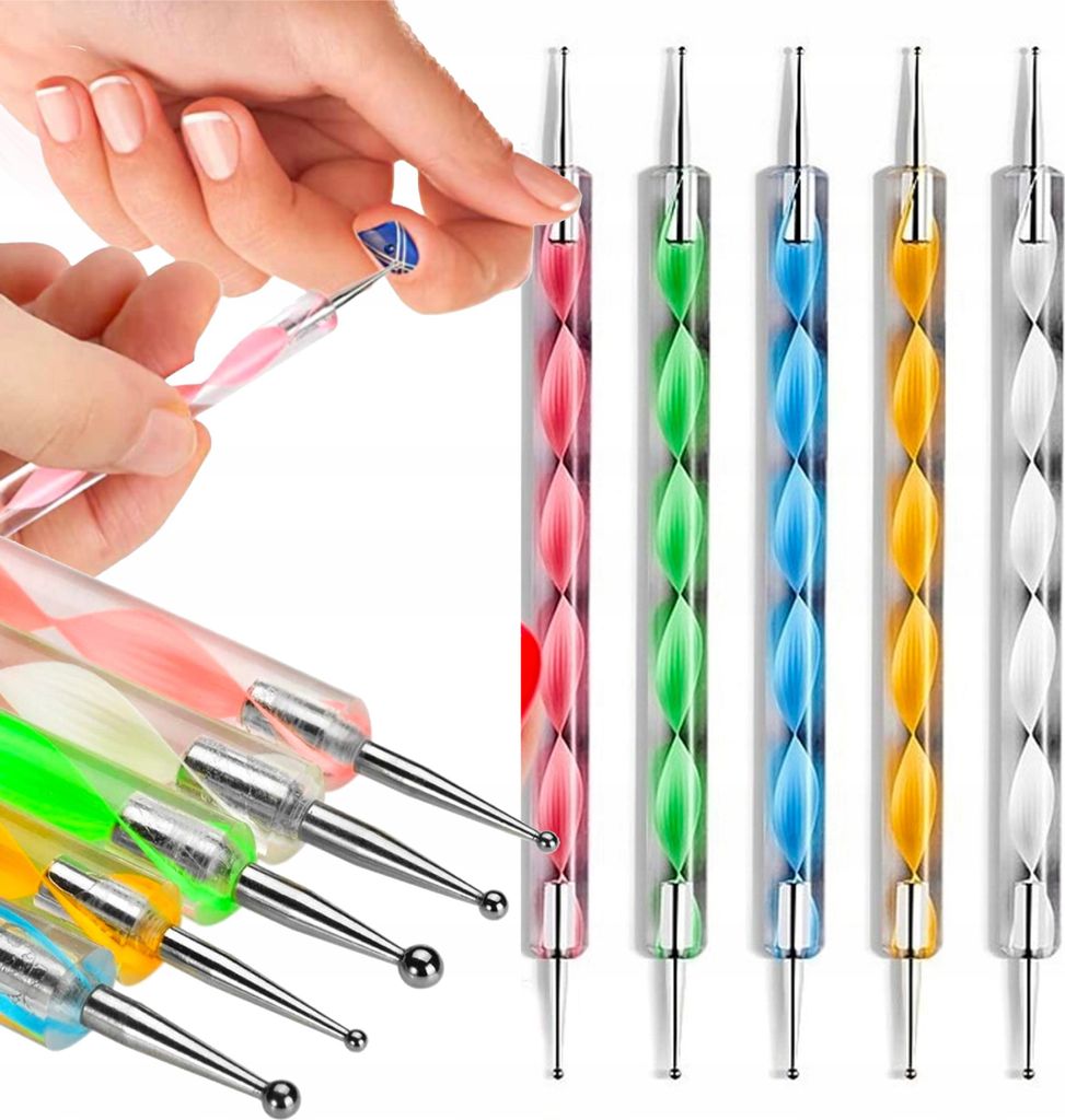 Nagellakdecoratie-applicator, 5 stuks Productafbeelding 