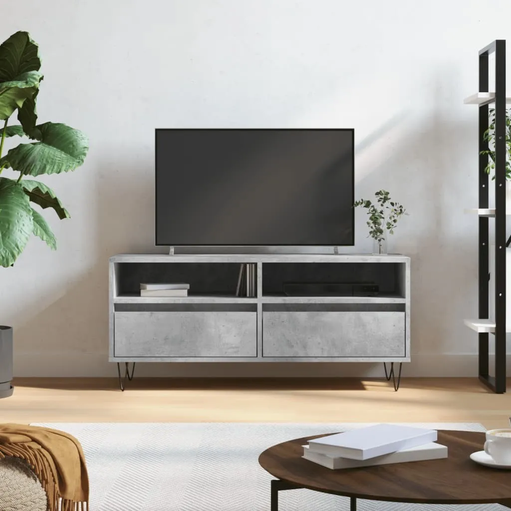 Porta TV Maison Exclusive 100x34,5x44,5 Grigio Cemento Moderno