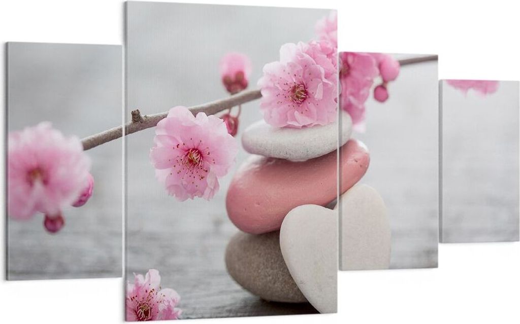 Bild auf Leinwand - Leinwandbild - Yoga weiblich Blume Produktbild 