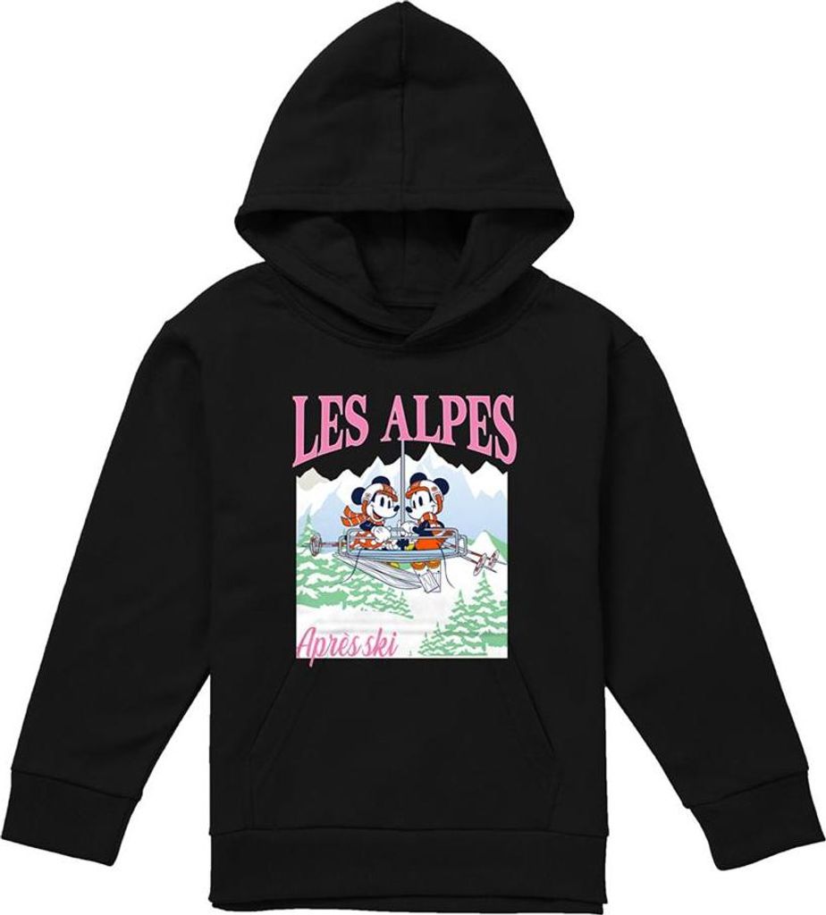 Disney - "Les Alpes" Kapuzenpullover für Kinder TV22200 (116) (Schwarz)