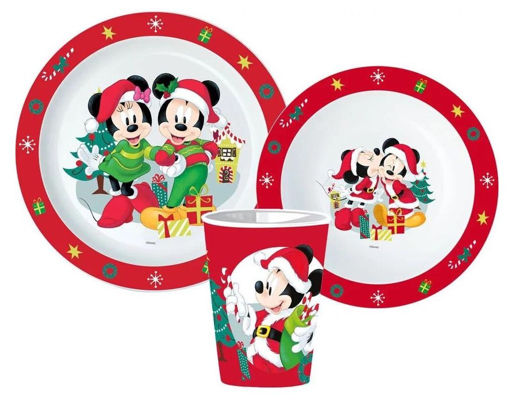 Set de vaisselle de Noël Disney et Mickey, set en Image du produit 