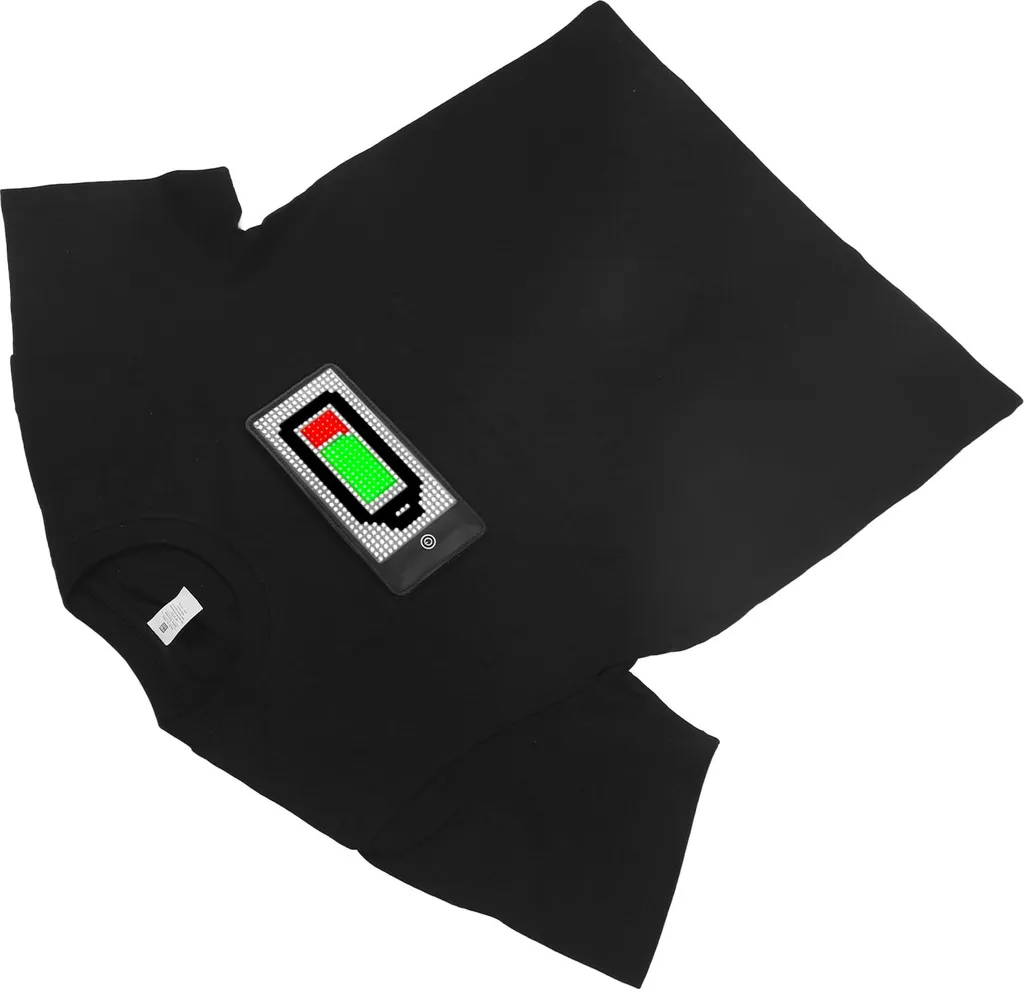 T-shirt LED pour Soirée et Festival Programmable Bluetooth Taille XXL