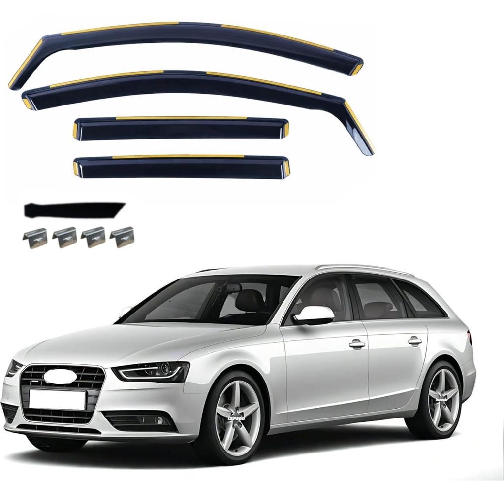 Satz mit 4 Windabweiser für Audi A4 B8 Avant (Kombi) Produktbild 