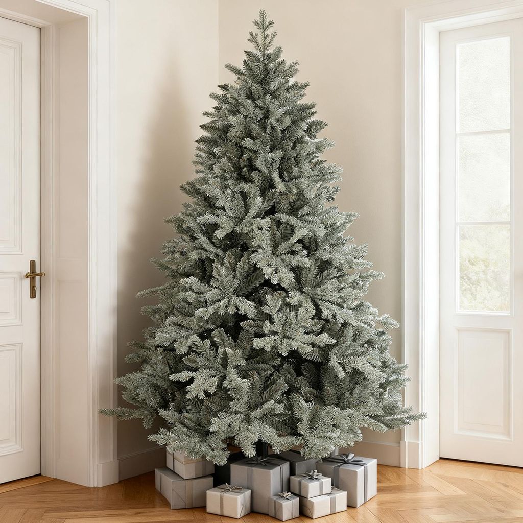 Salcar 180 cm Künstliche Blaufichte Weihnachtsbaum Künstlich Tannenbaum Spritzguss Christbaum mit 2867 Spitzen