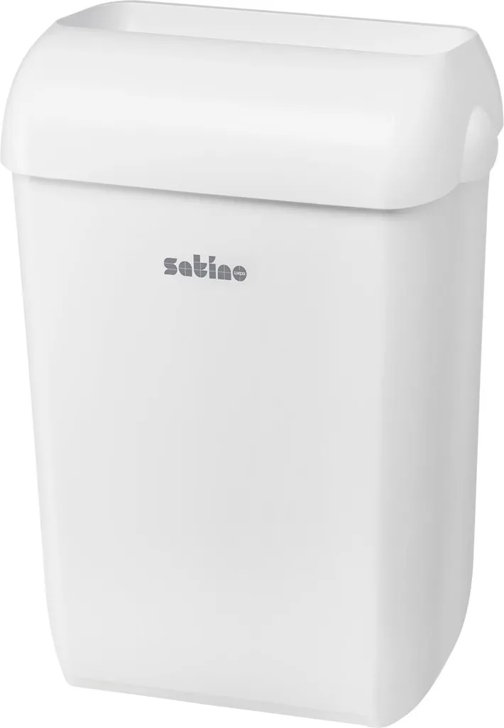 Poubelle Murale ou Sol pour Sanitaires Professionnels - Blanc 43L