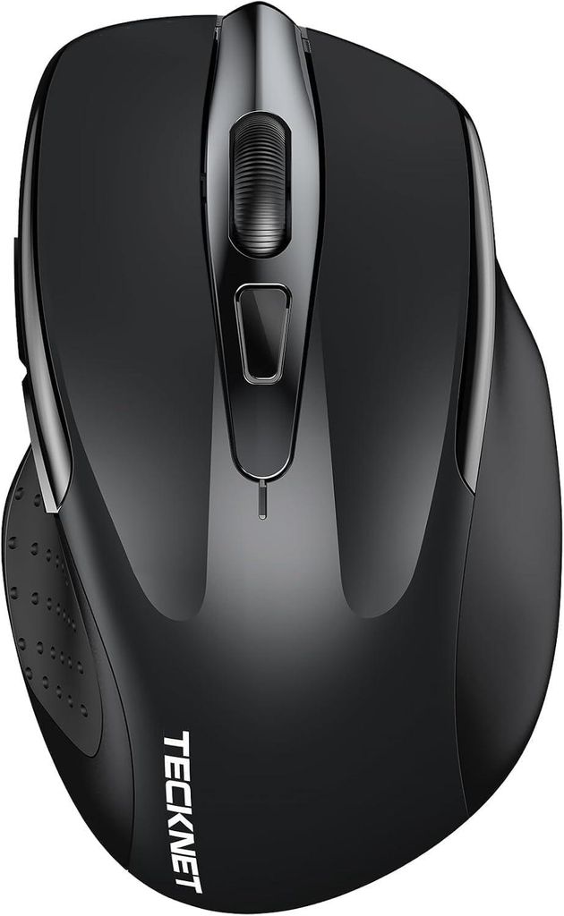Kabellose Bluetooth Maus (DREI Modi: BT 5.0/3.0 + 2,4 G), 4800 DPI, Ergonomische leise kabellose Maus für Laptops, Mac OS, Android, Windows