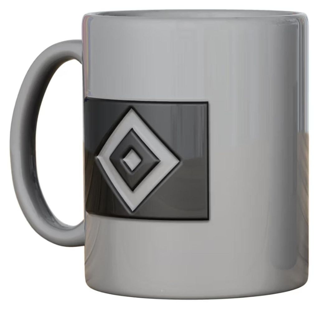 Hamburger SV HSV Tasse Relief grau Produktbild 