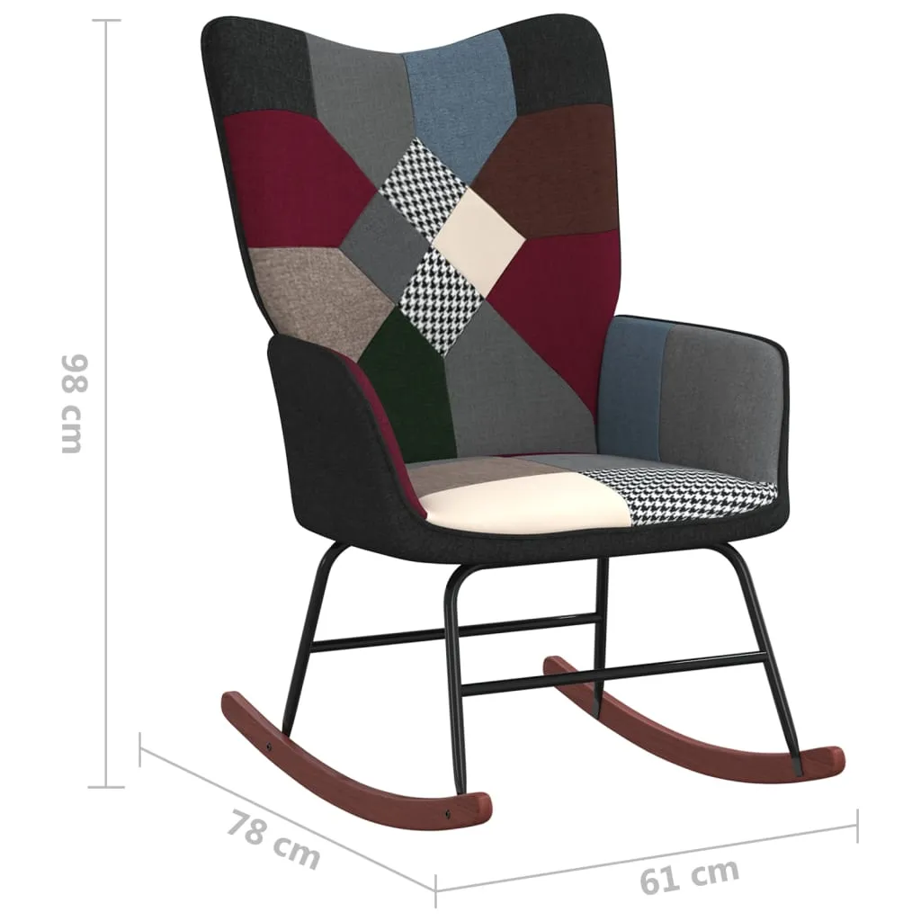 Chaise à bascule patchwork contre le mal de dos - Fauteuil ergonomique - 10