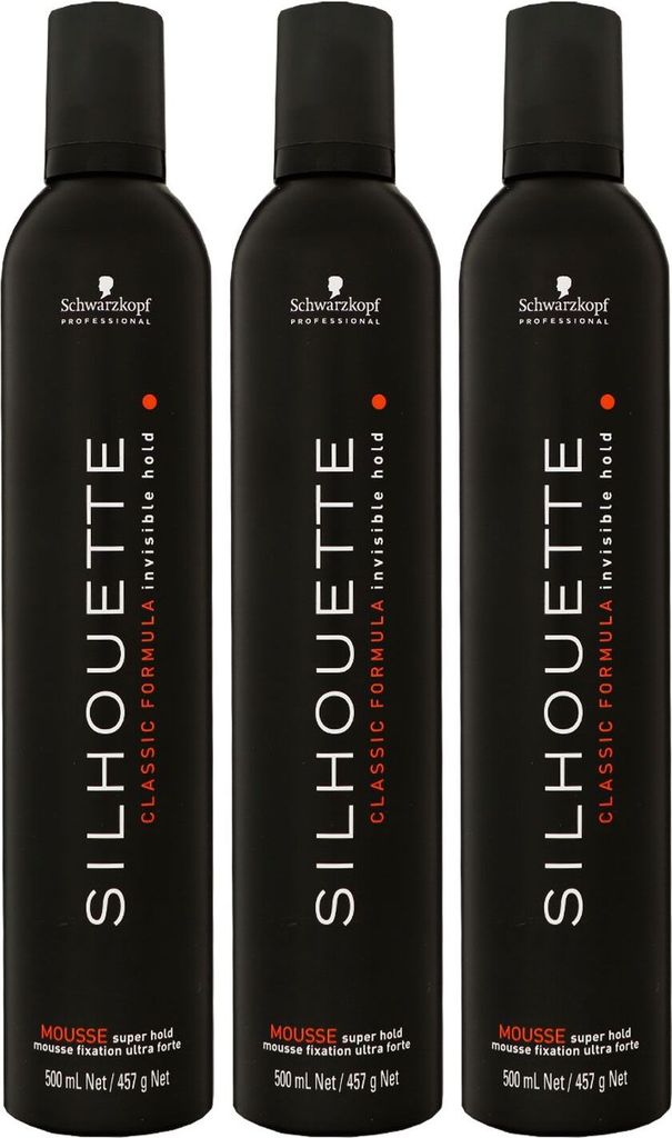 Schwarzkopf Silhouette Classic Formula 3 x 500 ml Mousse Produktbild 