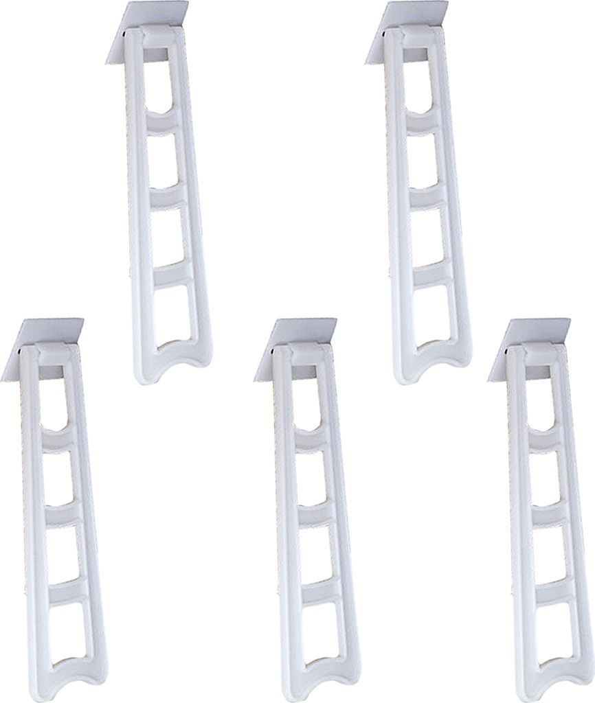 5pcs Photo Frame Ständer einstellbar Winkelkleber Backing Photo Display Ständer Bein Bein Fuß Bürozubehör-Weiß ,Größen:L