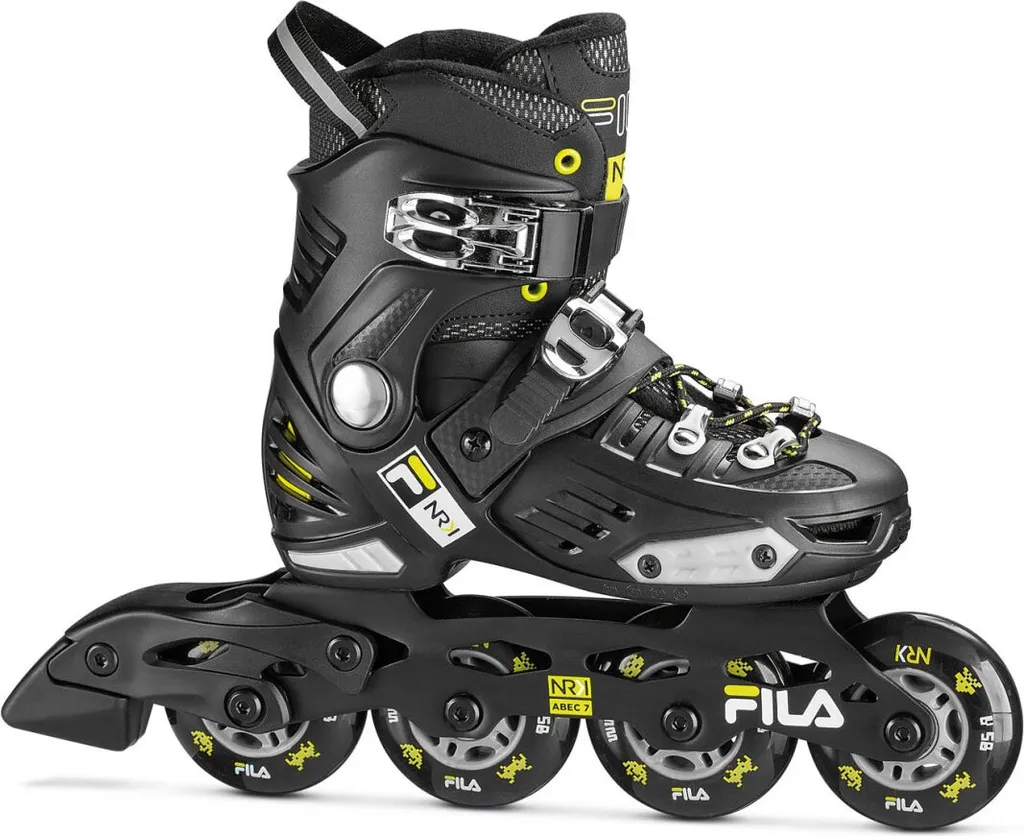 Patins enfants Fila Kids NRK Junior roller réglable noir et lime S