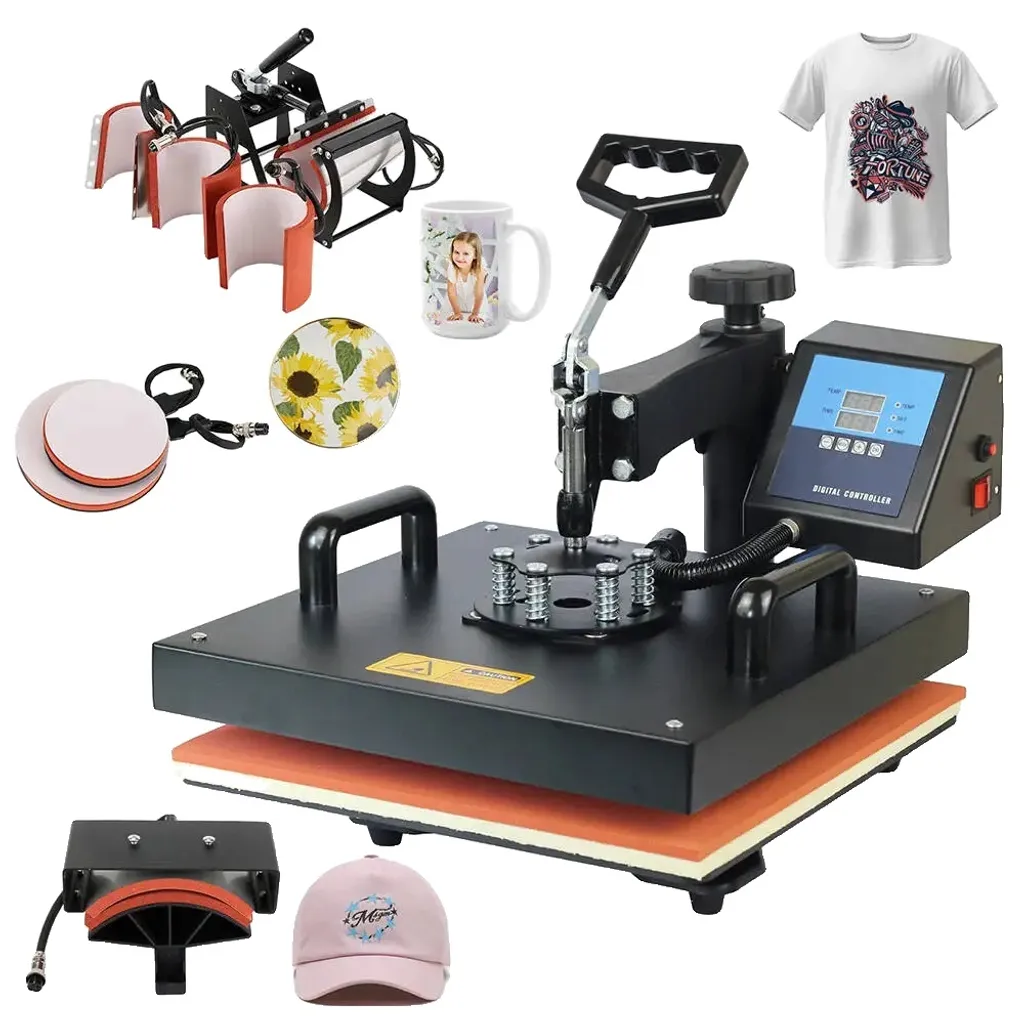 Presse à chaud multifonctionnelle pour sublimation textile et objets