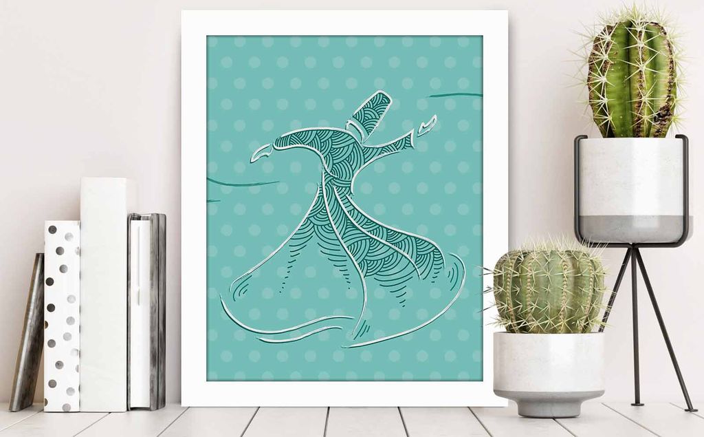 Wallity, BCT- AWL4803, Bunt, Leinwandbilder, 23,5 x 28,5 cm, Gemälde: 100% MDF (Dicke: 2