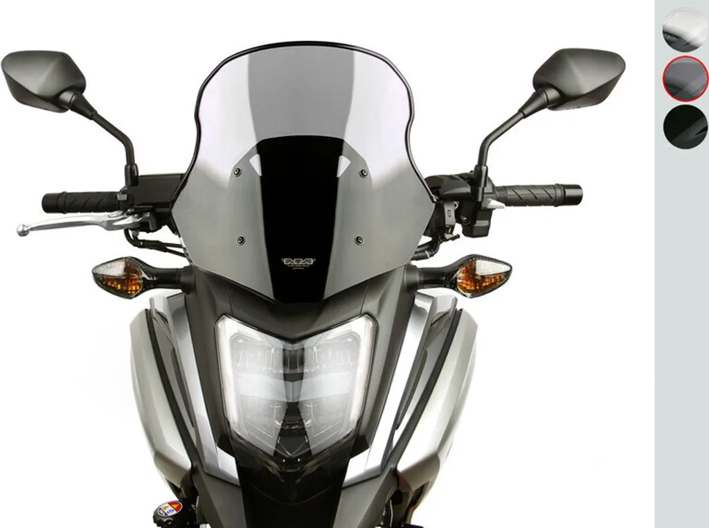 Pare-brise Moto Touring MRA Gris Fumé pour NC 700 X RC 63 Haute Qualité