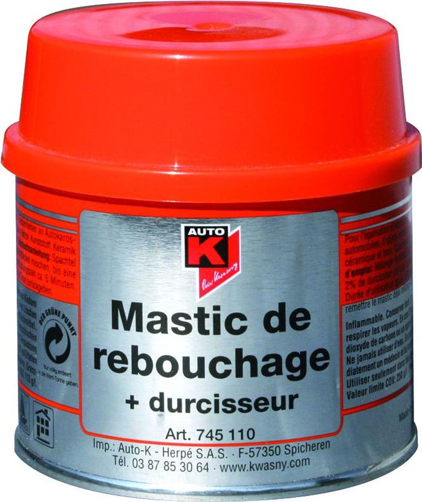Auto-K mastic de remplissage + durcisseur 250g Image du produit 